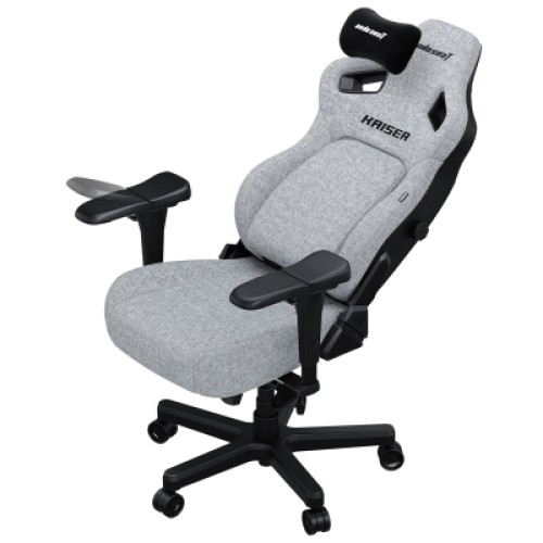 Кресло игровое Anda Seat Kaiser 4 Fabric Size L Grey (AD12YDDC-L-20-G-CF)