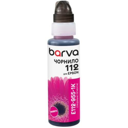 Чернила Barva Epson 112 100мл, Pigm. Magenta, флакон OneKey (E112-955-1K)