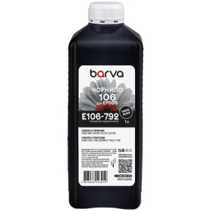 Чорнило Barva Epson 106 1л, Photo Black (E106-792)
