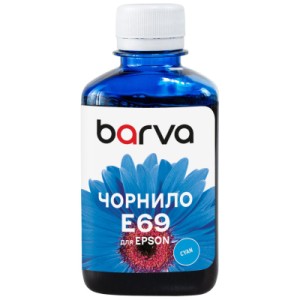 Чернила Barva Epson T69, 180 мл, Pigm, Cyan (E69-941)