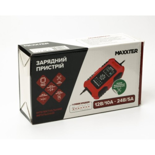 Сетевое зарядное устройство для АКБ Maxxter 12-24V (MX-CHR-1224V10A)
