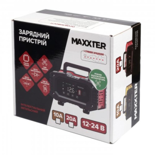 Сетевое зарядное устройство для АКБ Maxxter MX-CHR-1224V10P 12-24V (MX-CHR-1224V10P)