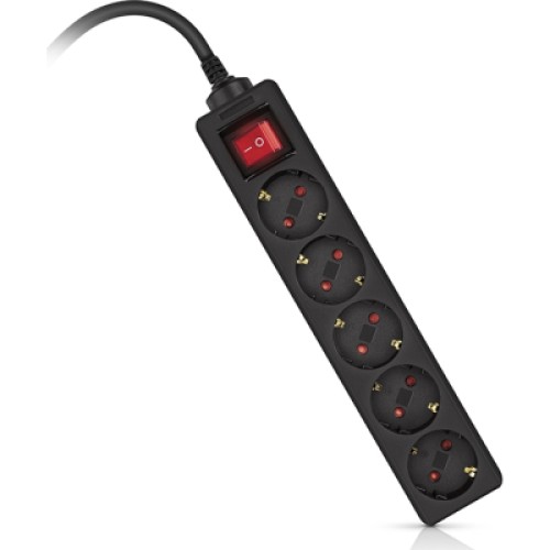 Сетевой фильтр питания REAL-EL RS-PROTECT M 10m, black (EL122300037)