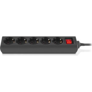 Сетевой фильтр питания REAL-EL RS-PROTECT M 10m, black (EL122300037)
