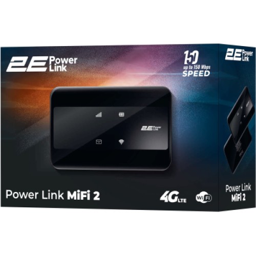 Мобильный Wi-Fi роутер 2E PowerLink MiFi-2 (694743655346)