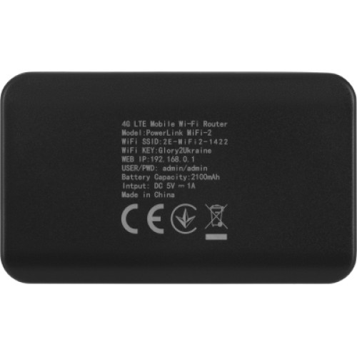 Мобильный Wi-Fi роутер 2E PowerLink MiFi-2 (694743655346)