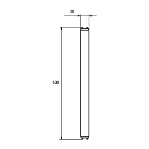 Лампочка Eurolamp LED-T8-9W/4000(скло)