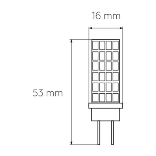 Лампочка Eurolamp Светодиодная капсульная лампа EUROLAMP LED силикон G4 5W 500Lm 300 (LED-G4-0530(12))