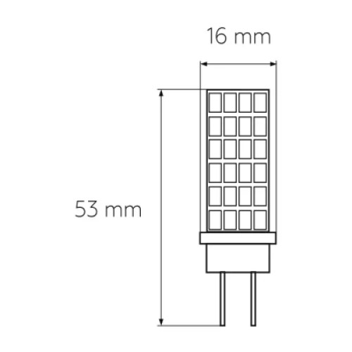 Лампочка Eurolamp Светодиодная капсульная лампа EUROLAMP LED силикон G4 5W 500Lm 300 (LED-G4-0530(220))