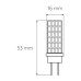 Лампочка Eurolamp Светодиодная капсульная лампа EUROLAMP LED силикон G4 5W 500Lm 300 (LED-G4-0530(220))