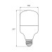 Лампочка Eurolamp Светодиодная лампа Eurolamp 50W 4860Lm E40 6500K new (LED-HP-50406(new))