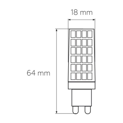 Лампочка Eurolamp LED G9 6W 600Lm 4000K (LED-G9-0640(220))