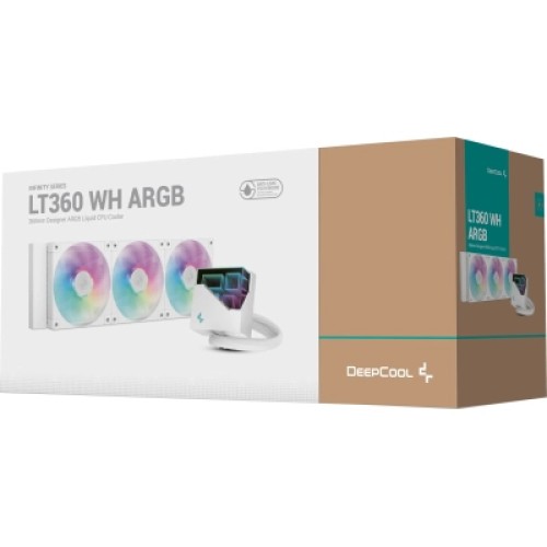 Система жидкостного охлаждения Deepcool LT360 ARGB White (R-LT360-WHAMNC-G-1)