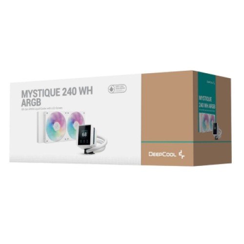 Система жидкостного охлаждения Deepcool Mystique 240 ARGB White (R-LX240-WHDSNMCP-G-1)