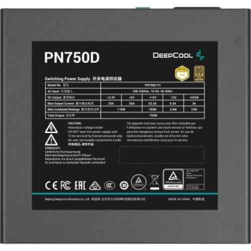 Блок питания Deepcool 750W PN750D V2 (R-PN750D-FC0B-EU-V2)