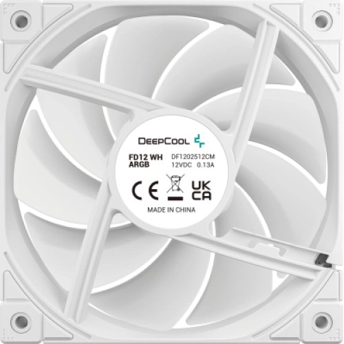 Кулер для корпуса Deepcool FD12 ARGB WH (R-FD12-WHAPN1-G)