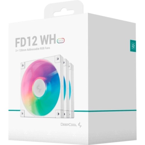 Кулер для корпуса Deepcool FD12 ARGB WH-3 IN 1 (R-FD12-WHAPN3-G)