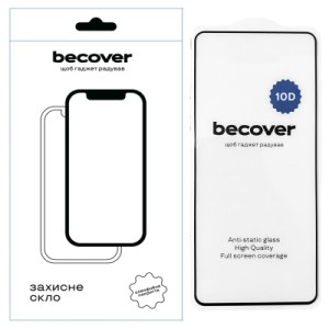 Стекло защитное BeCover Motorola Edge 50 Neo 10D Black (712719)