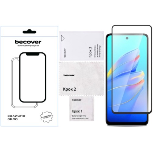 Стекло защитное BeCover Tecno Spark Go 1 (KL4) Black (712318)