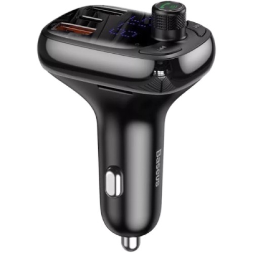 FM модулятор Baseus FM Launcher S-13 2 USB + Type-C (CCMT000101)