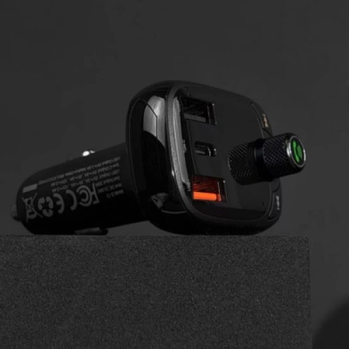 FM модулятор Baseus FM Launcher S-13 2 USB + Type-C (CCMT000101)