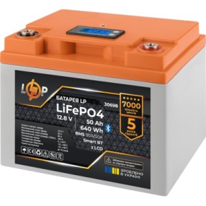 Батарея LiFePo4 LogicPower 12V (12.8V) - 50 Ah (640Wh) LCD Smart BT (30698)