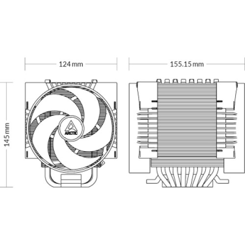 Кулер для процессора Arctic 4U-M Ampere (ACFRE00171A)