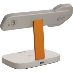 Зарядний пристрій Canyon wireless charger HEXAGON WCS-310 3in1 LightGrey/Orange (CNS-WCS310LGOR)