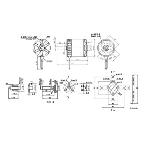 Двигатель для дрона SunnySky X2820 V3 570KV (X2820-570KV)