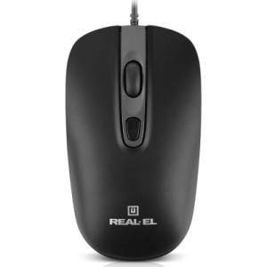 Мышка REAL-EL RM-222 USB Black/Gray (EL123200040)
