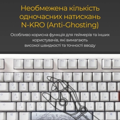 Клавиатура Ducky One 3 Cherry MX Brown RGB UA USB White (DKON2108ST-BUAPXPWWWSC1)