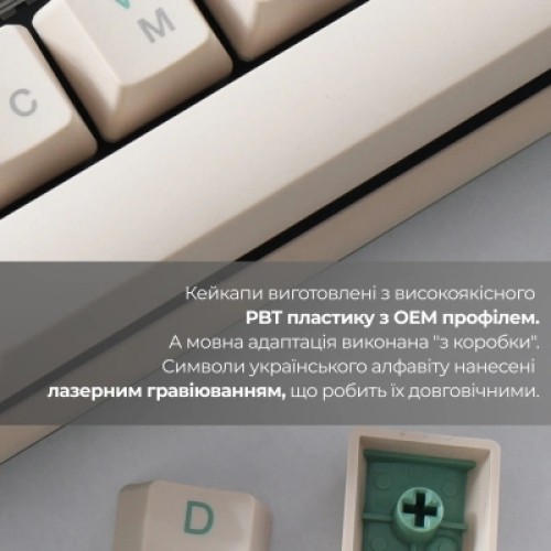 Клавиатура Ducky One 3 Cherry MX Speed Silver UA USB Cream (DKON2108-PUAPXМAEGGC1)