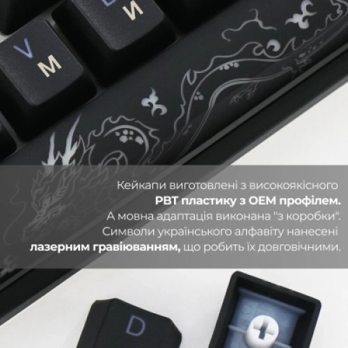 Клавиатура Ducky One 3 Mini Cherry MX Brown RGB UA USB Black (DKON2161ST-BUAPXCLAWSC1)