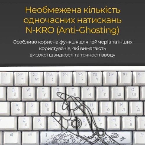 Клавиатура Ducky One 3 Mini Cherry MX Red RGB UA USB White (DKON2161ST-RUAPXPWWWSC1)