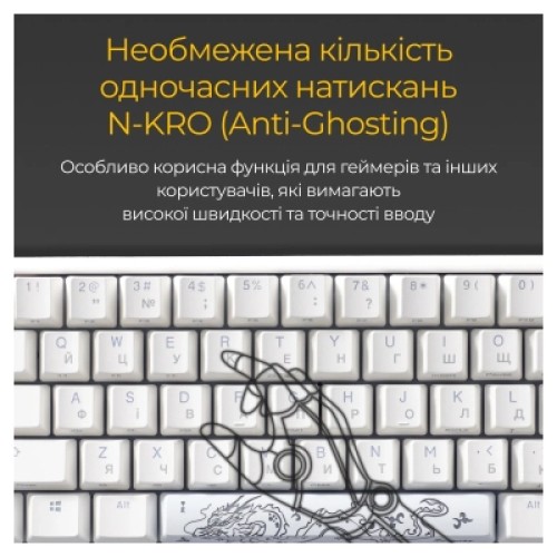 Клавиатура Ducky One 3 Mini Cherry MX Silent Red RGB UA USB White (DKON2161ST-SUAPXPWWWSC1)