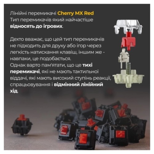 Клавиатура Ducky One 3 SF Cherry MX Red RGB UA USB Black (DKON2167ST-RUAPXCLAWSC1)