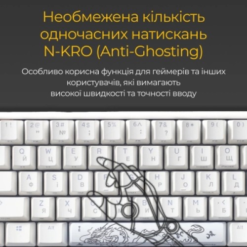 Клавиатура Ducky One 3 SF Cherry MX Red RGB UA USB White (DKON2167ST-RUAPXPWWWSC1)
