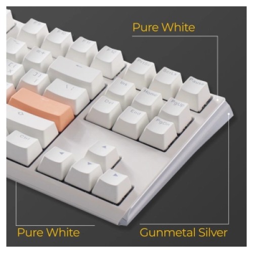 Клавиатура Ducky One 3 TKL Cherry MX Red RGB UA USB White (DKON2187ST-RUAPXPWWWSC1)