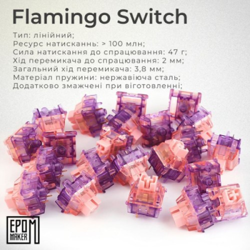 Клавиатура Epomaker EK68 65 Flamingo Switch Hot-Swap RGB Wireless/Bluetooth/USB UA Black (EK68-B-F)
