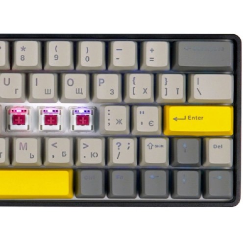 Клавиатура Epomaker EP64 60 Mulan Switch Hot-Swap RGB Wireless/Bluetooth/USB UA Black (EP64-B-M)