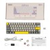 Клавиатура Epomaker EP64 60 Mulan Switch Hot-Swap RGB Wireless/Bluetooth/USB UA White (EP64-W-M)