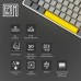 Клавиатура Epomaker EP64 60 Mulan Switch Hot-Swap RGB Wireless/Bluetooth/USB UA White (EP64-W-M)