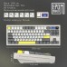 Клавиатура Epomaker Shadow-S TKL Mulan Switch Hot-Swap LCD Screen RGB Wireless/Bluetooth/USB UA White (SHS-W-M)