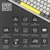 Клавиатура Epomaker Shadow-S TKL Mulan Switch Hot-Swap LCD Screen RGB Wireless/Bluetooth/USB UA White (SHS-W-M)