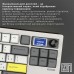 Клавиатура Epomaker Shadow-S TKL Mulan Switch Hot-Swap LCD Screen RGB Wireless/Bluetooth/USB UA White (SHS-W-M)