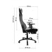 Кресло игровое GT Racer X-5113F Black (X-5113F Fabric Black)