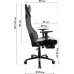 Кресло игровое GT Racer X-5113F Gray (X-5113F Fabric Gray)