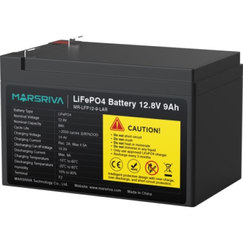 Батарея LiFePo4 Marsriva 12.8V 9Ah (MR-LFP12-9-LAR)