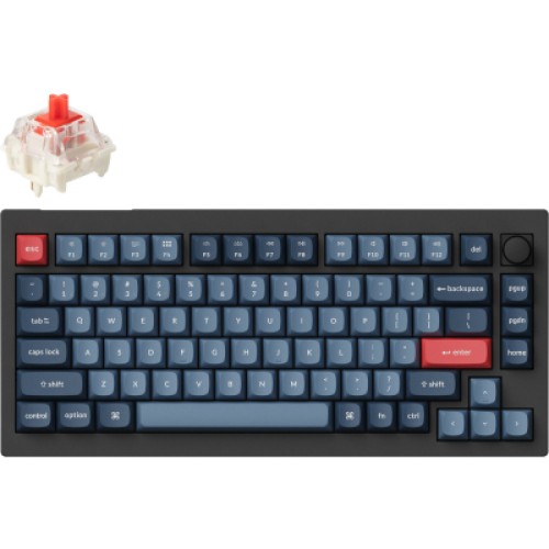 Клавиатура Keychron V1 Max Gateron Jupiter Red QMK Hot-swap Wireless/Bluetooth/USB UA Black (V1MD1_KEYCHRON)