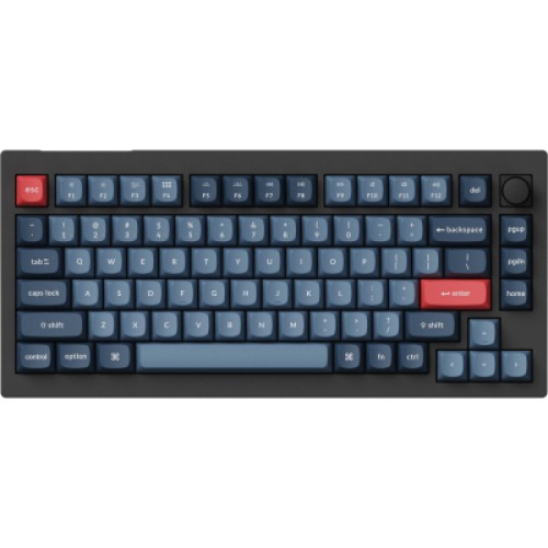 Клавиатура Keychron V1 Max Gateron Jupiter Red QMK Hot-swap Wireless/Bluetooth/USB UA Black (V1MD1_KEYCHRON)